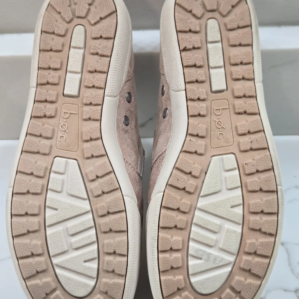 B.O.C Womens Slip On Shoes Rose Pink Metallic Shimmer Size 7